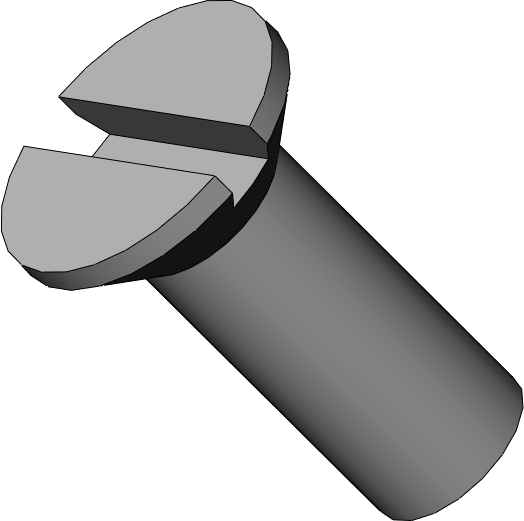 Vis à tête fraisée fendue M3-8